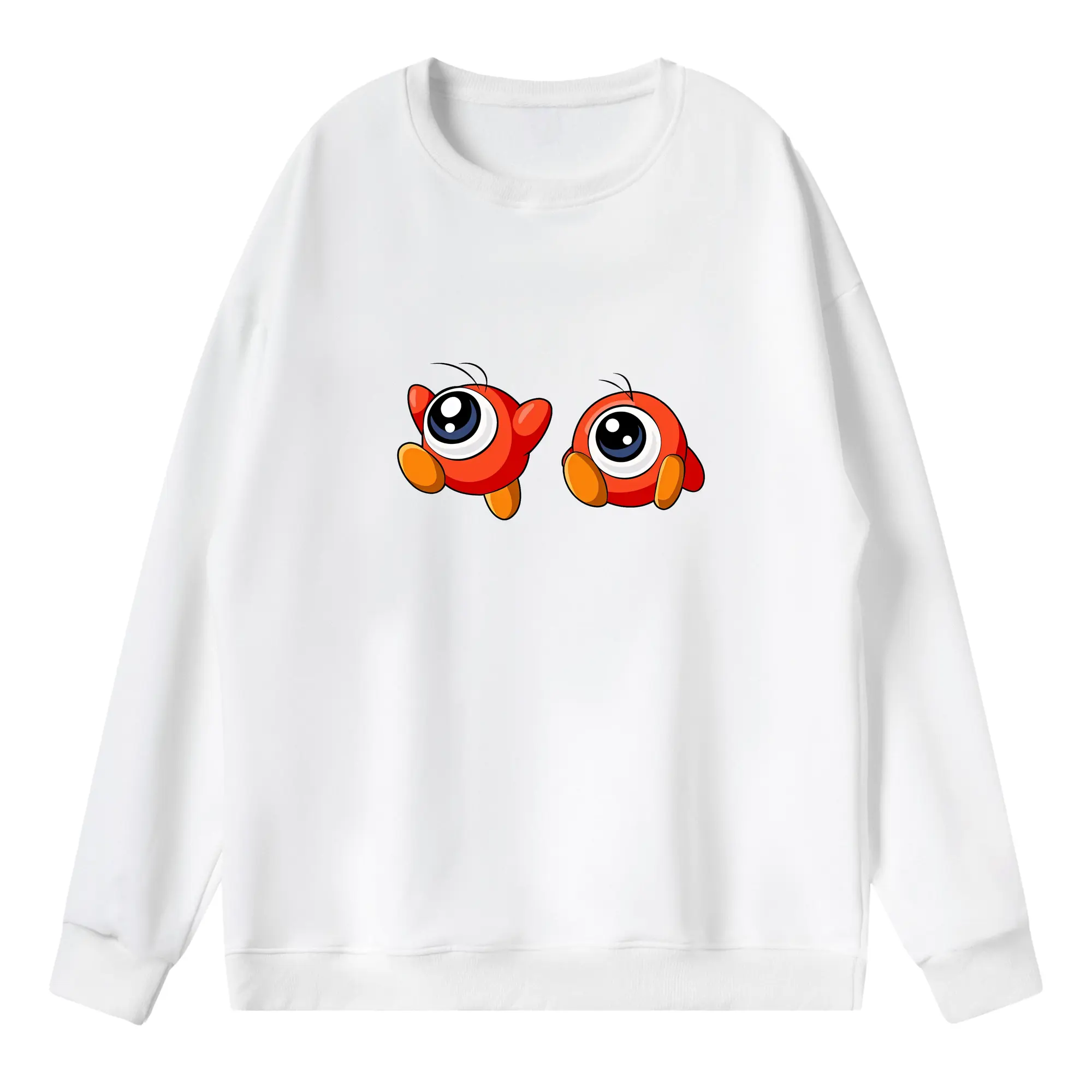 星のカービィ グッズ ワドルドゥ - 薄手 クルーネック スウェット 裏毛260g · ポリエステル 春秋向け カジュアル 男女兼用 · トレーナー デイリー スポーツ 散歩に最適