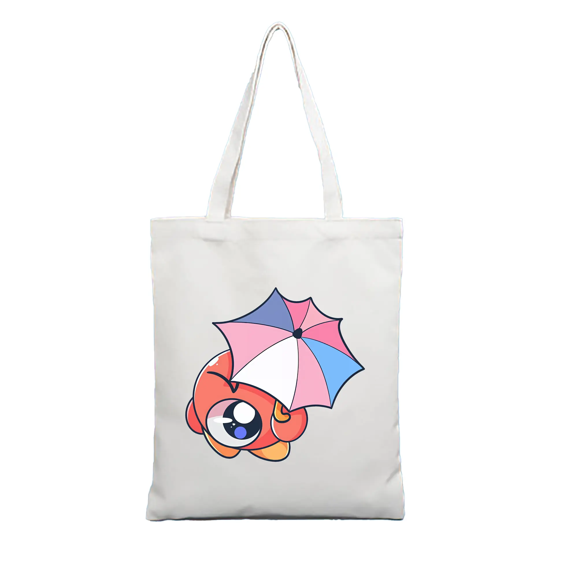 星のカービィ グッズ ワドルドゥ - 縦型キャンバス手提げバッグ（トートバッグ） ・ キャンバス素材 ・ ショッピング用 ・ 軽量 丈夫 お手入れ簡単