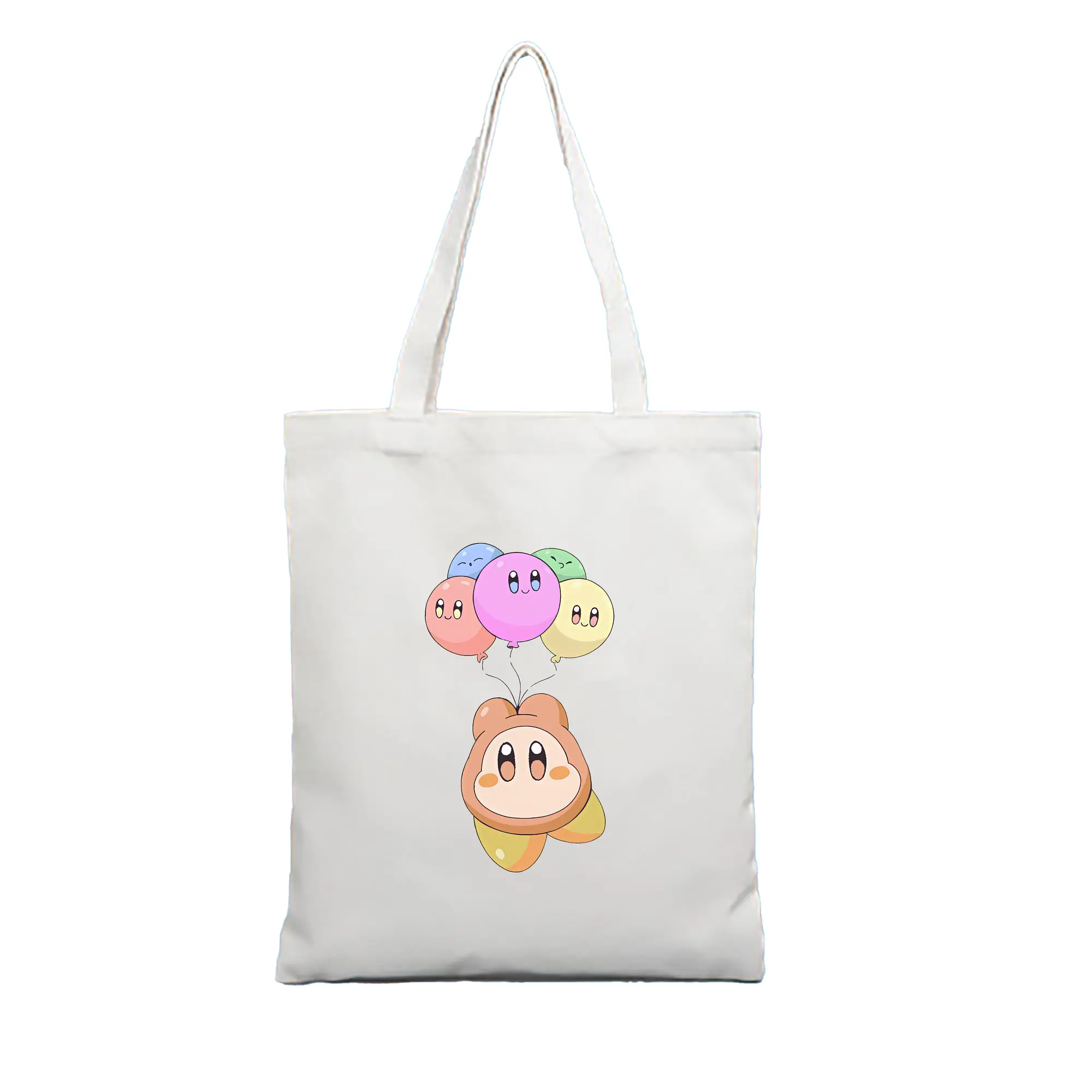 星のカービィ グッズ ワドルドゥ - 縦型キャンバス手提げバッグ（トートバッグ） ・ キャンバス素材 ・ ショッピング用 ・ 軽量 丈夫 お手入れ簡単