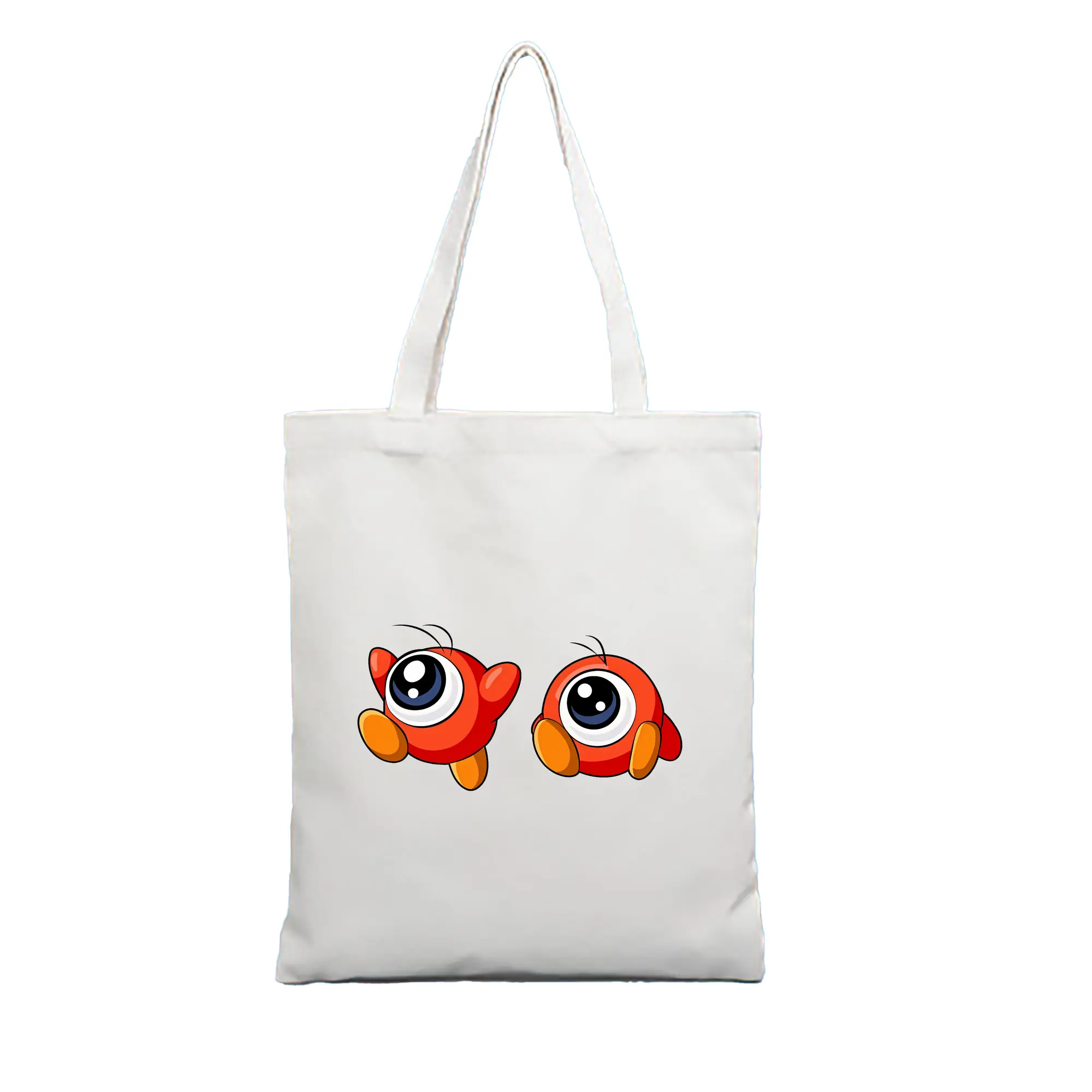 星のカービィ グッズ ワドルドゥ - 縦型キャンバス手提げバッグ（トートバッグ） ・ キャンバス素材 ・ ショッピング用 ・ 軽量 丈夫 お手入れ簡単