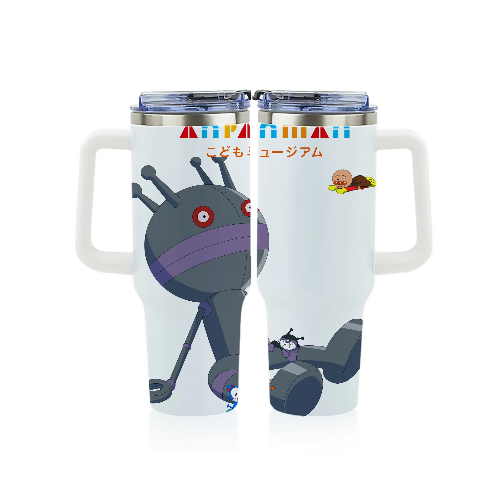 アンパンマン グッズ,だだんだん - 1200mL フルプリント車用タンブラー ・ 304ステンレス 内側 ・ 201ステンレス 外側 ・ 保温 保冷 ・ 通勤 ドライブ アウトドア用