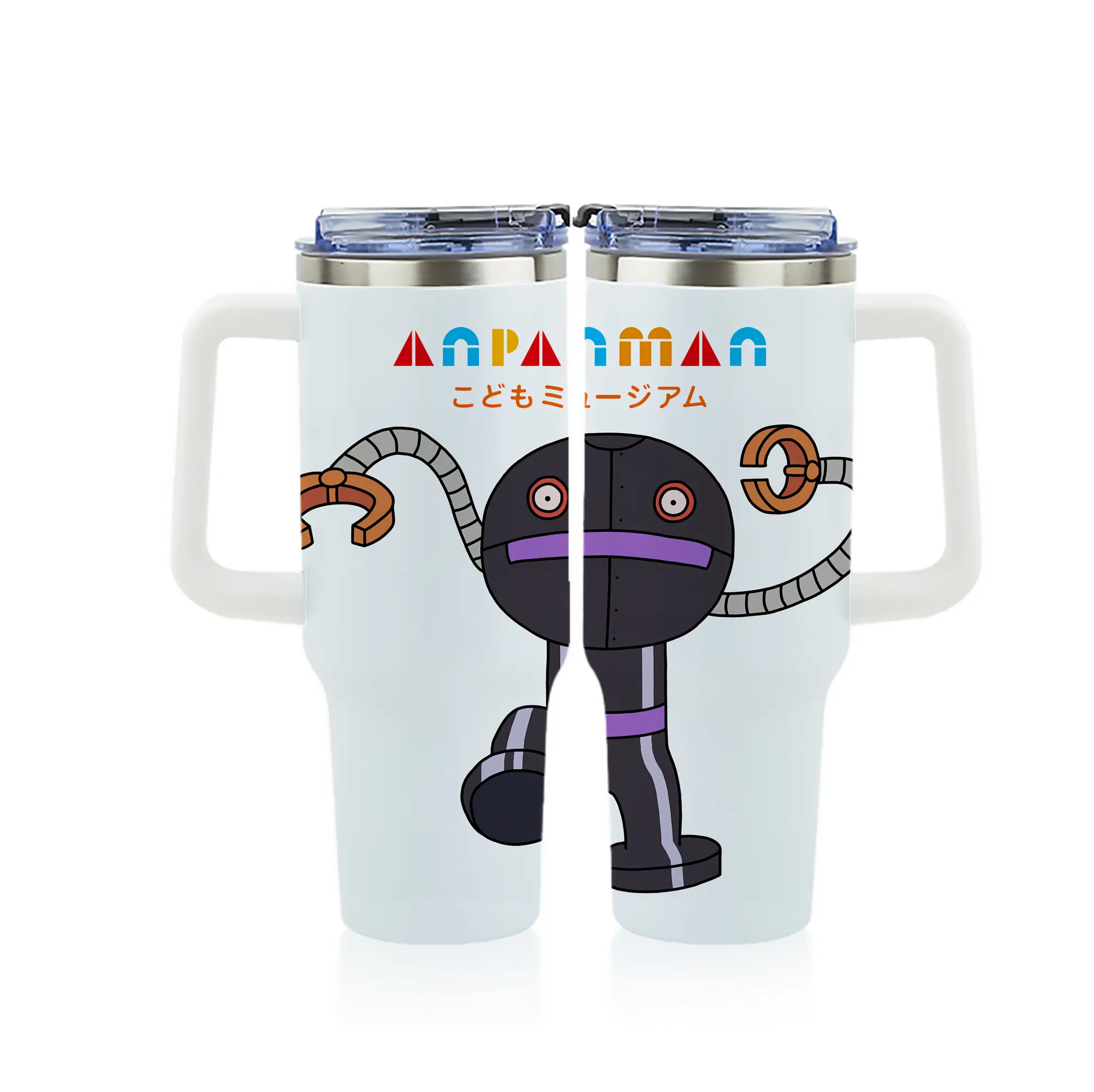 アンパンマン グッズ,だだんだん - 1200mL フルプリント車用タンブラー ・ 304ステンレス 内側 ・ 201ステンレス 外側 ・ 保温 保冷 ・ 通勤 ドライブ アウトドア用