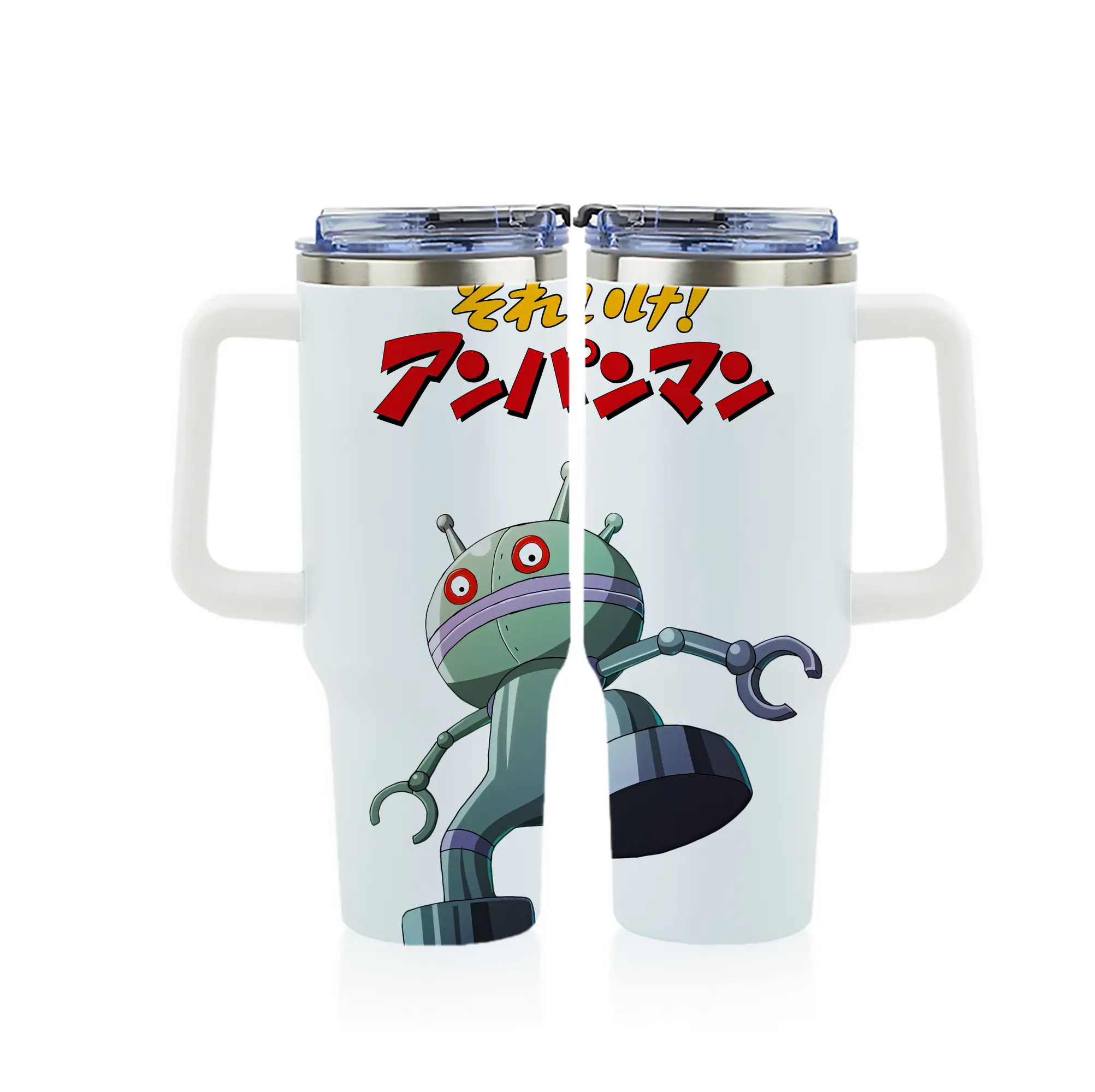 アンパンマン グッズ,だだんだん - 1200mL フルプリント車用タンブラー ・ 304ステンレス 内側 ・ 201ステンレス 外側 ・ 保温 保冷 ・ 通勤 ドライブ アウトドア用