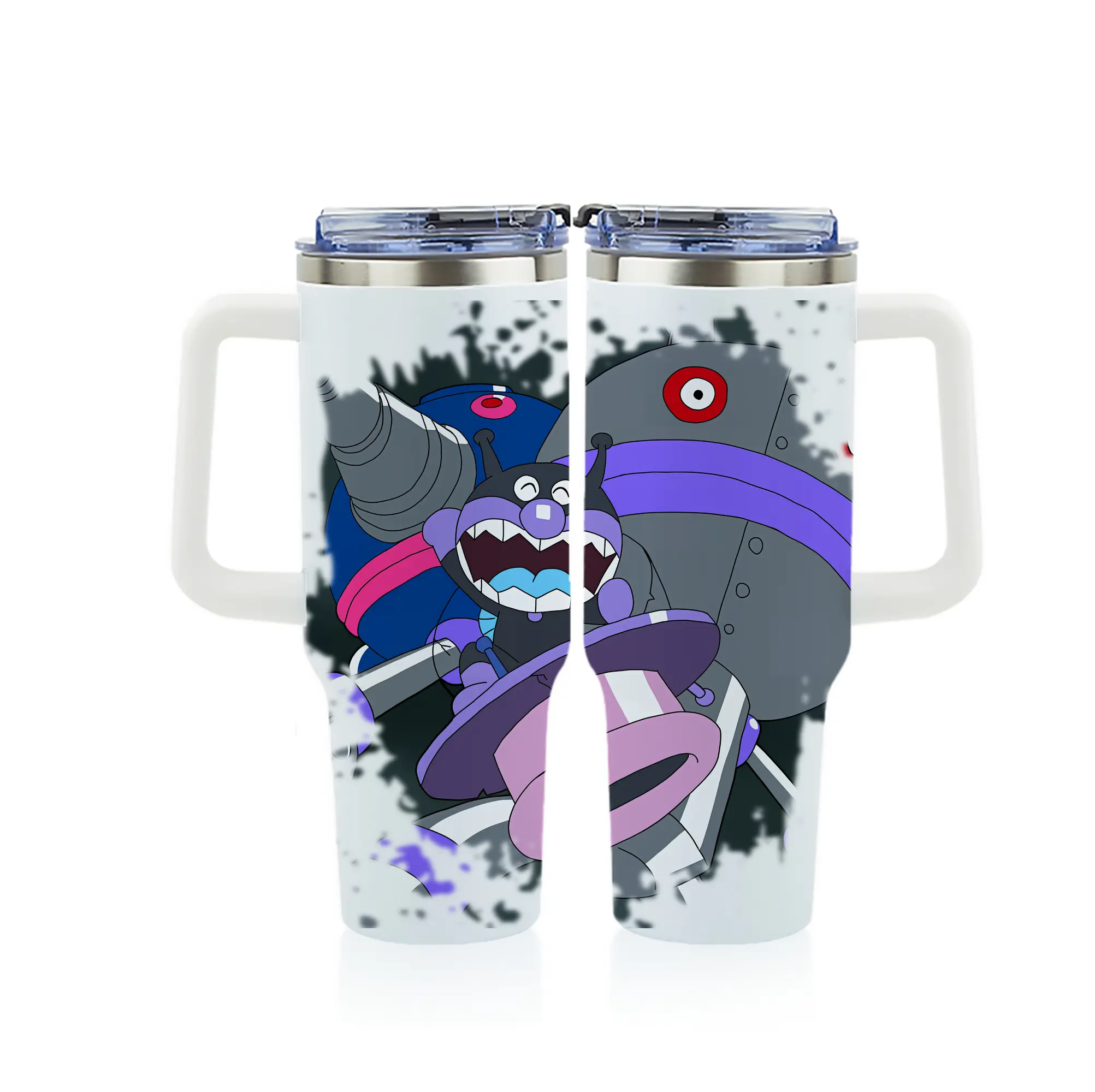 アンパンマン グッズ,だだんだん - 1200mL フルプリント車用タンブラー ・ 304ステンレス 内側 ・ 201ステンレス 外側 ・ 保温 保冷 ・ 通勤 ドライブ アウトドア用