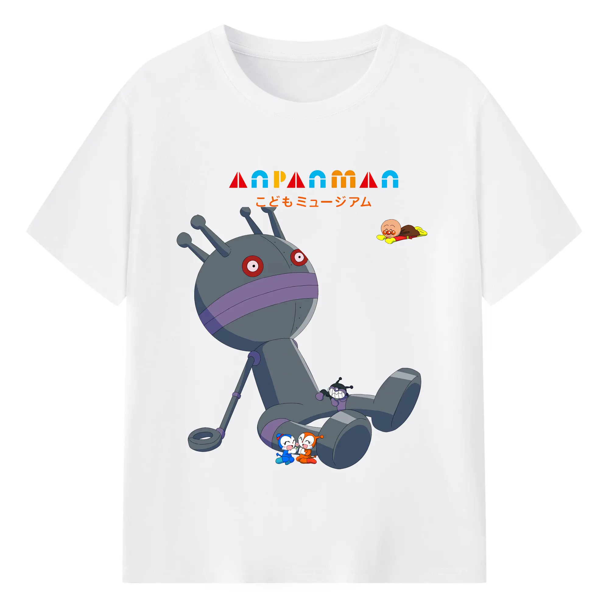 アンパンマン グッズ,だだんだん - 綿100％ 半袖Tシャツ ・ フロントプリント ・ 快適 通気性 ・ 日常使い 散歩 スポーツ用