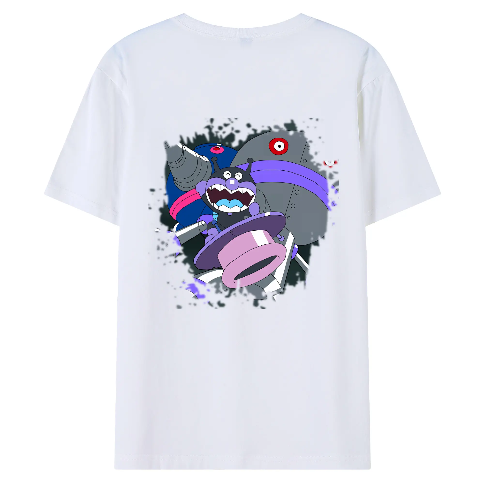 アンパンマン グッズ,だだんだん - 綿100％ 半袖Tシャツ ・ バックプリント ・ 快適 通気性 ・ 日常使い 散歩 スポーツ用