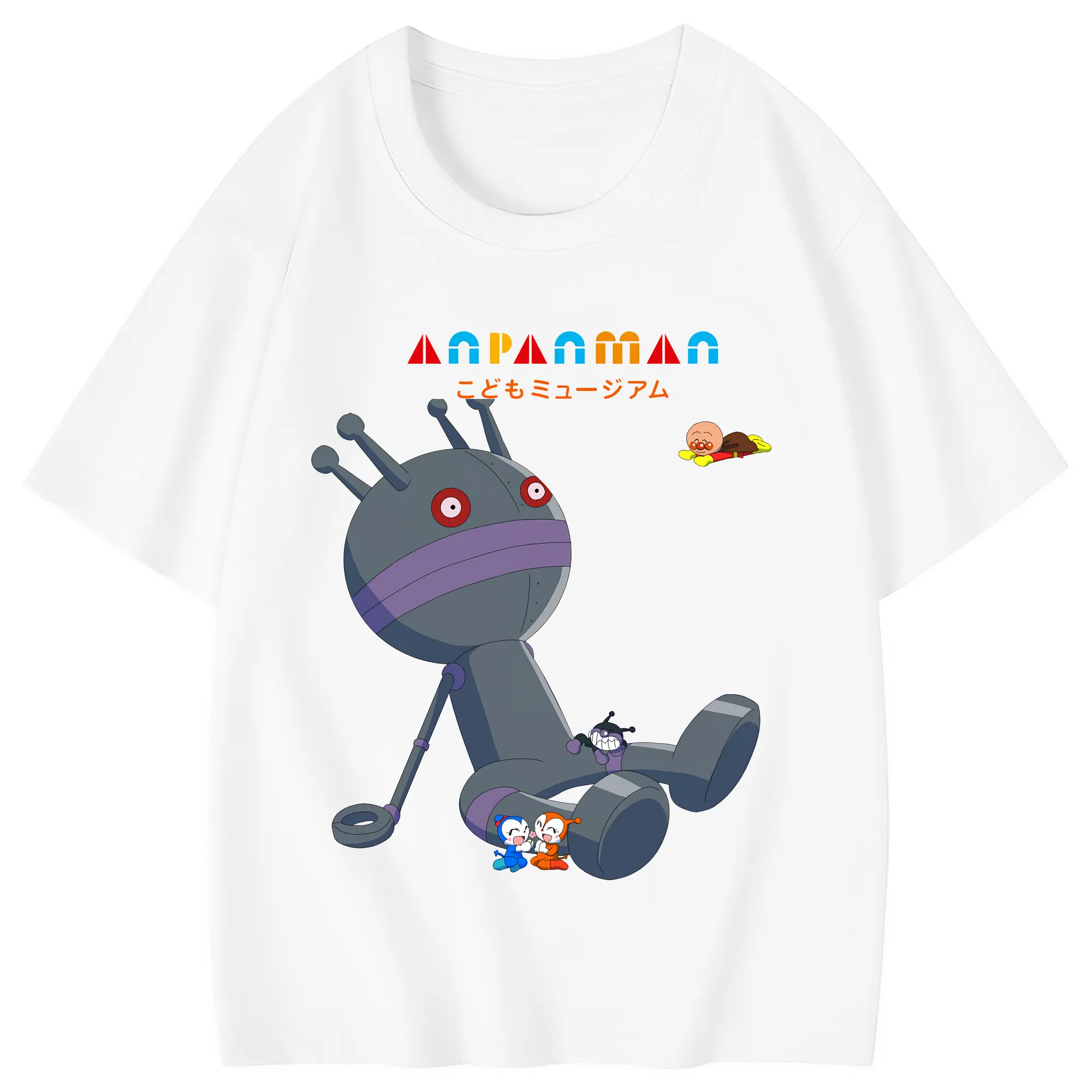 アンパンマン グッズ,だだんだん - 綿100％ キッズTシャツ ・ フロントプリント ・ 快適 通気性 ・ スポーツ カジュアル 散歩用