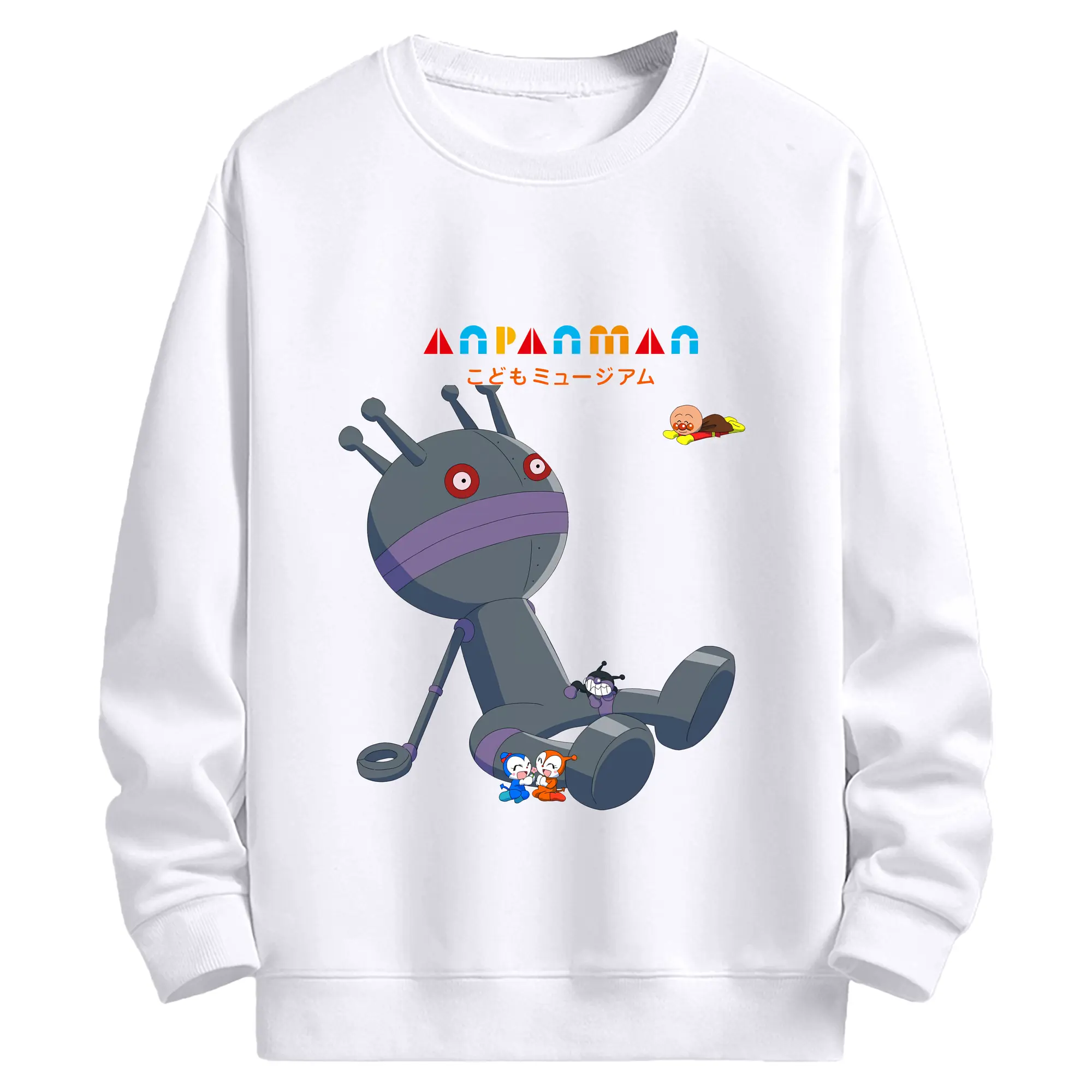 アンパンマン グッズ,だだんだん - 高品質 クルーネック スウェット ・ コットン59％ ポリエステル41％ ・ ユニセックス 長袖 トレーナー ・ カジュアル デイリー スポーツ 散歩用