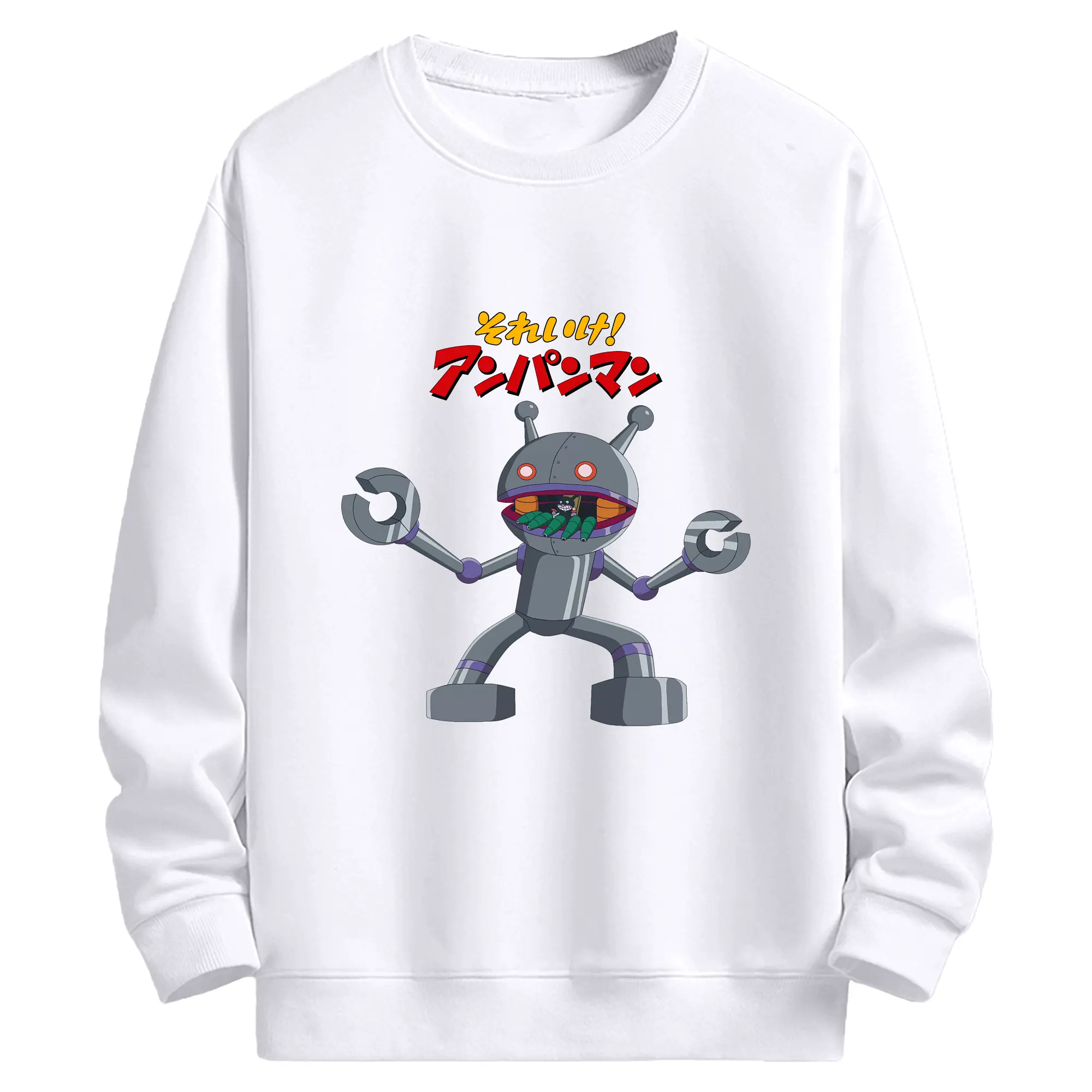 アンパンマン グッズ,だだんだん - 高品質 クルーネック スウェット ・ コットン59％ ポリエステル41％ ・ ユニセックス 長袖 トレーナー ・ カジュアル デイリー スポーツ 散歩用