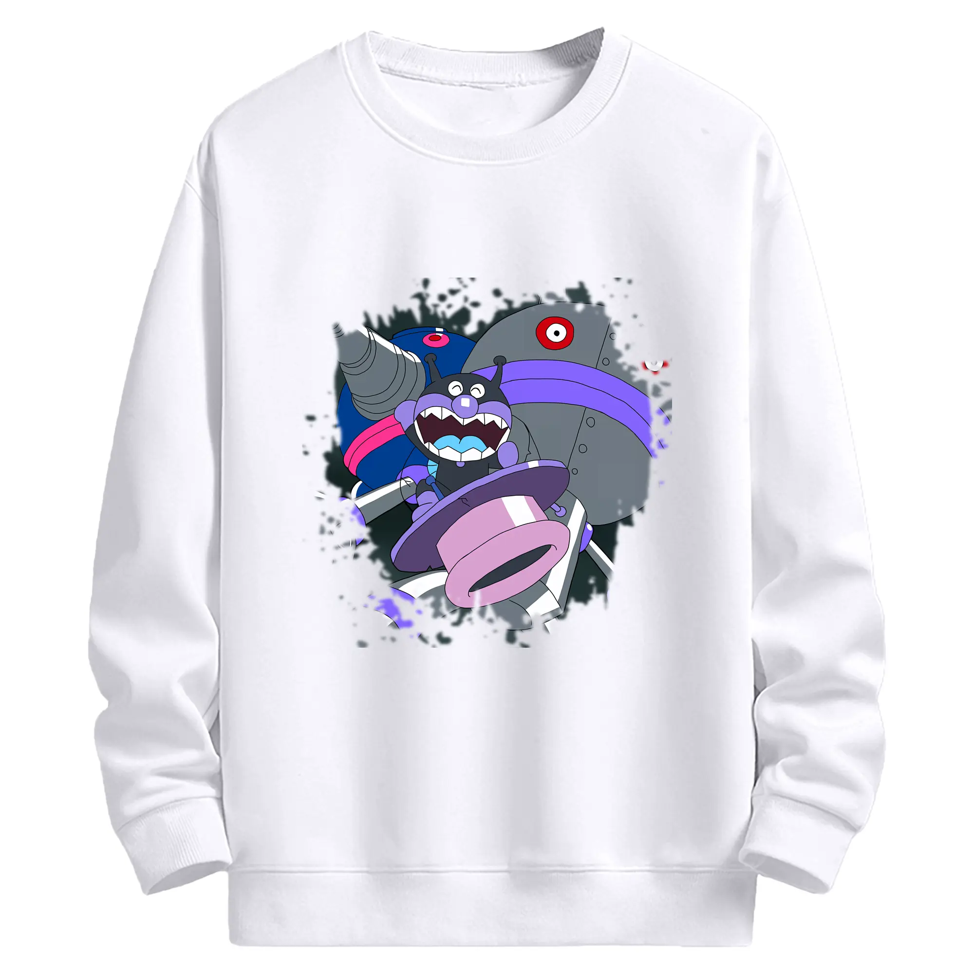 アンパンマン グッズ,だだんだん - 高品質 クルーネック スウェット ・ コットン59％ ポリエステル41％ ・ ユニセックス 長袖 トレーナー ・ カジュアル デイリー スポーツ 散歩用