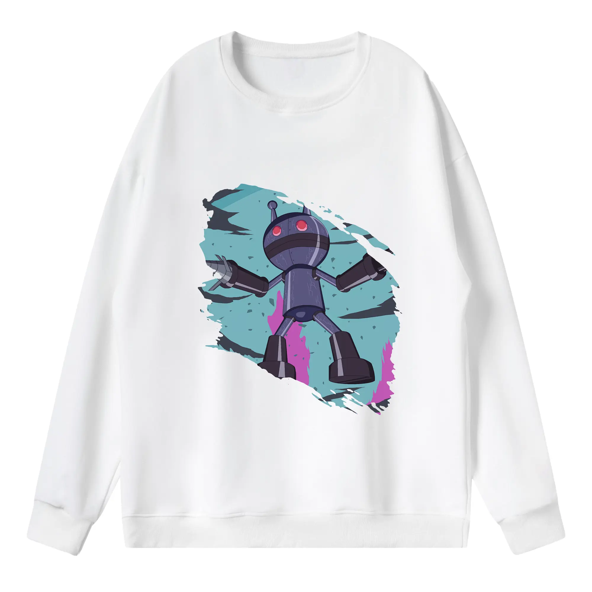 アンパンマン グッズ,だだんだん - 薄手 クルーネック スウェット 裏毛260g · ポリエステル 春秋向け カジュアル 男女兼用 · トレーナー デイリー スポーツ 散歩に最適