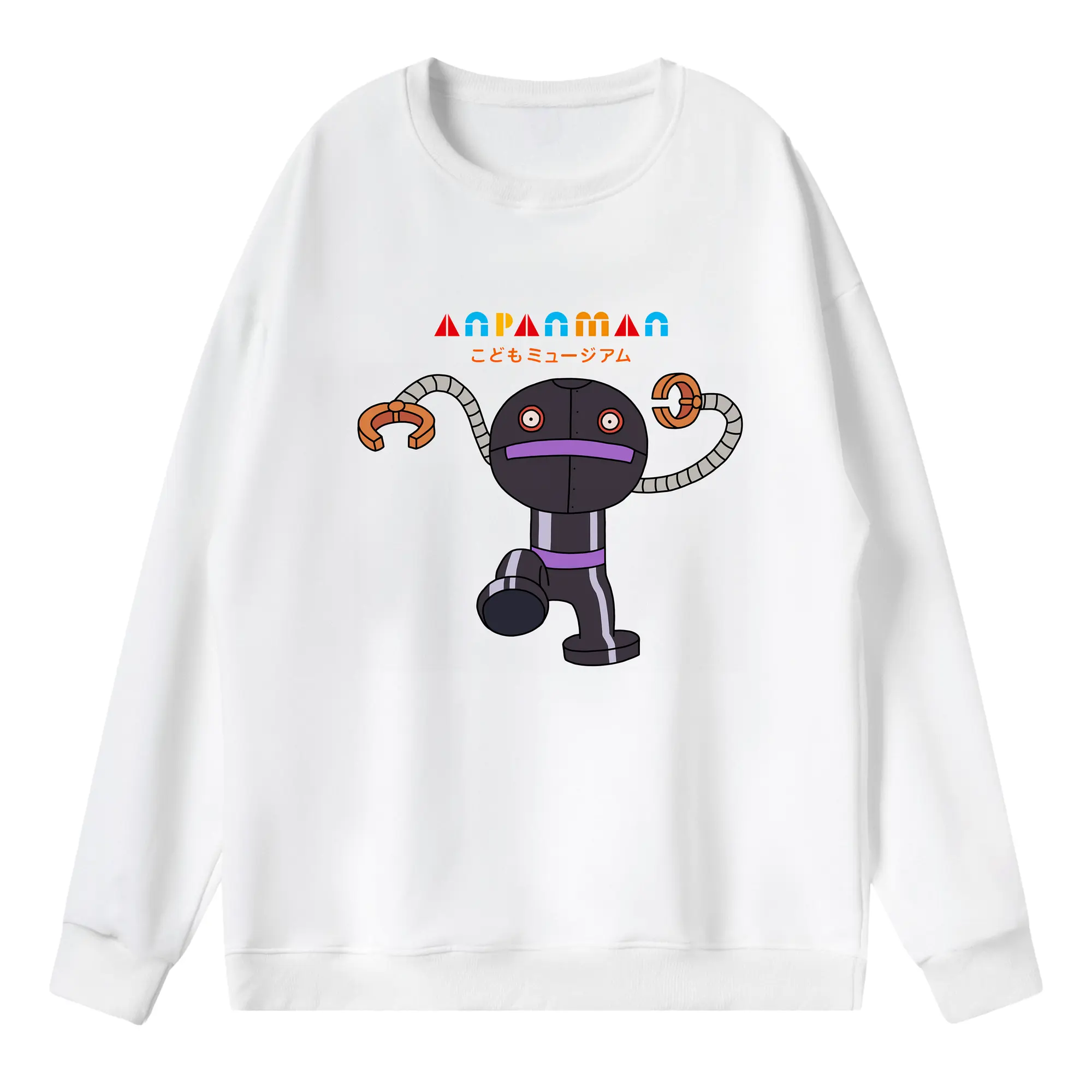 アンパンマン グッズ,だだんだん - 薄手 クルーネック スウェット 裏毛260g · ポリエステル 春秋向け カジュアル 男女兼用 · トレーナー デイリー スポーツ 散歩に最適