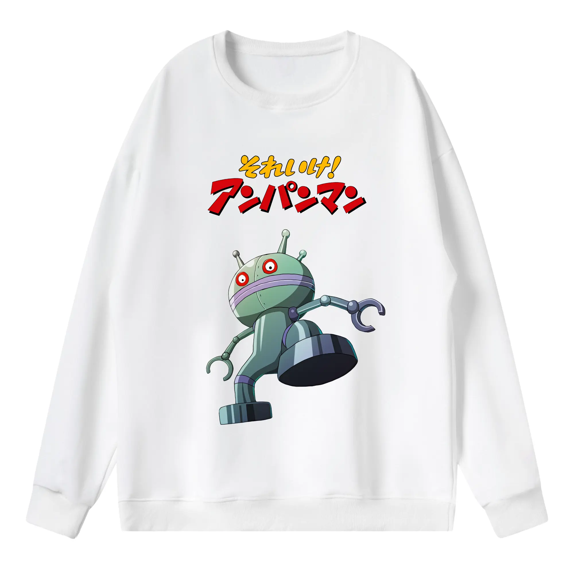 アンパンマン グッズ,だだんだん - 薄手 クルーネック スウェット 裏毛260g · ポリエステル 春秋向け カジュアル 男女兼用 · トレーナー デイリー スポーツ 散歩に最適