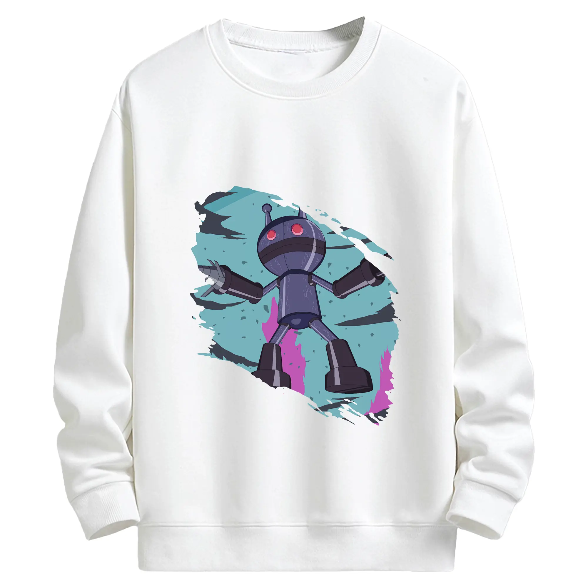 アンパンマン グッズ,だだんだん - キッズ クルーネックスウェットシャツ ・ フロントプリント ・ 綿80％ ポリエステル20％ ・ 快適 通学 スポーツ 日常使い お散歩用