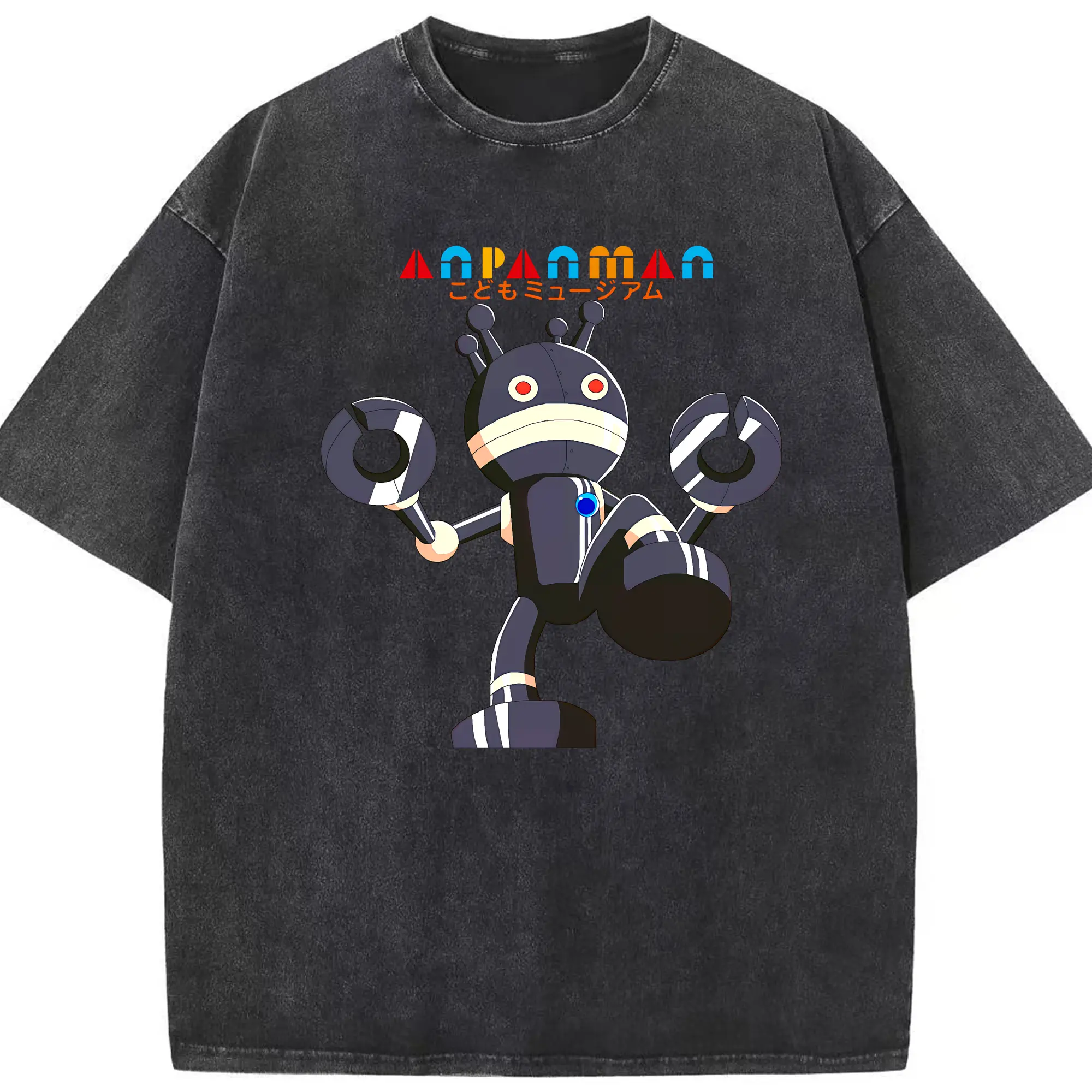 アンパンマン グッズ,だだんだん - 綿100％ ヴィンテージ風 半袖Tシャツ ・ フロントプリント ・ 柔らか肌触り ・ 通気性 快適 ・ スポーツ カジュアル 外出用