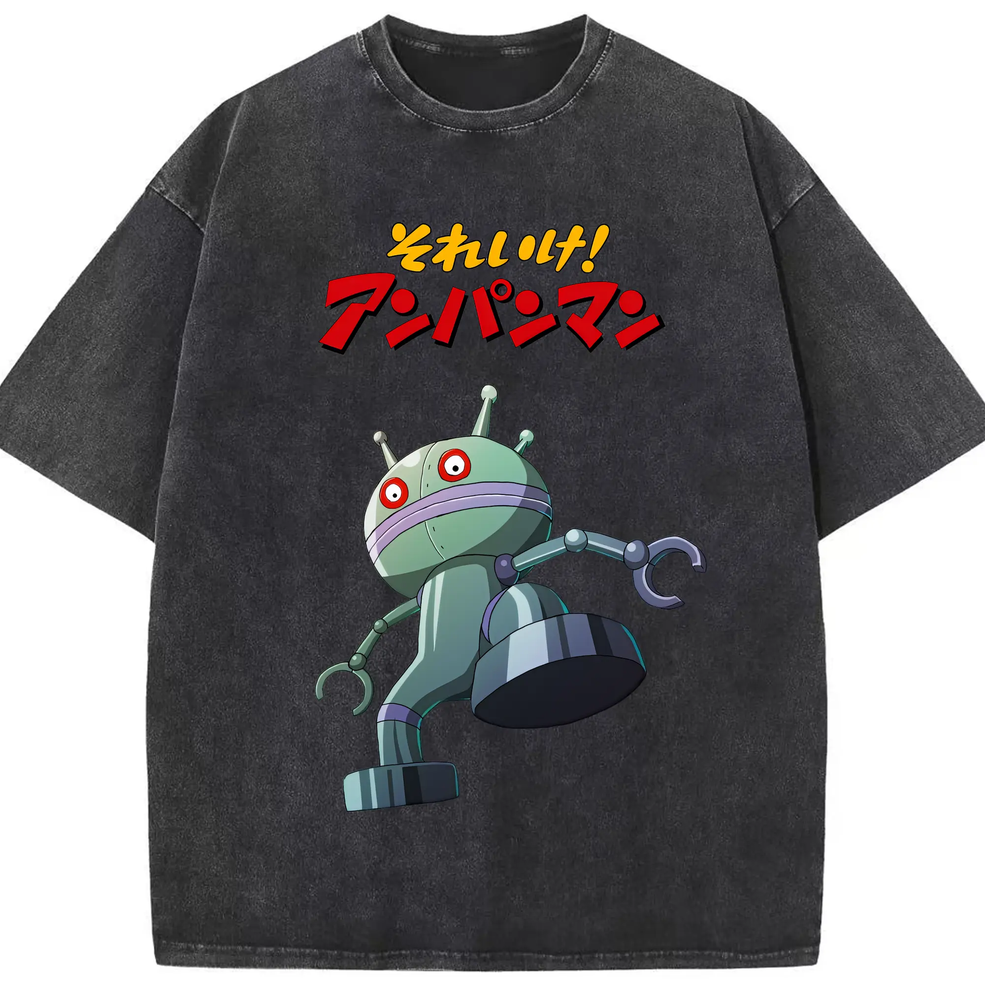アンパンマン グッズ,だだんだん - 綿100％ ヴィンテージ風 半袖Tシャツ ・ フロントプリント ・ 柔らか肌触り ・ 通気性 快適 ・ スポーツ カジュアル 外出用