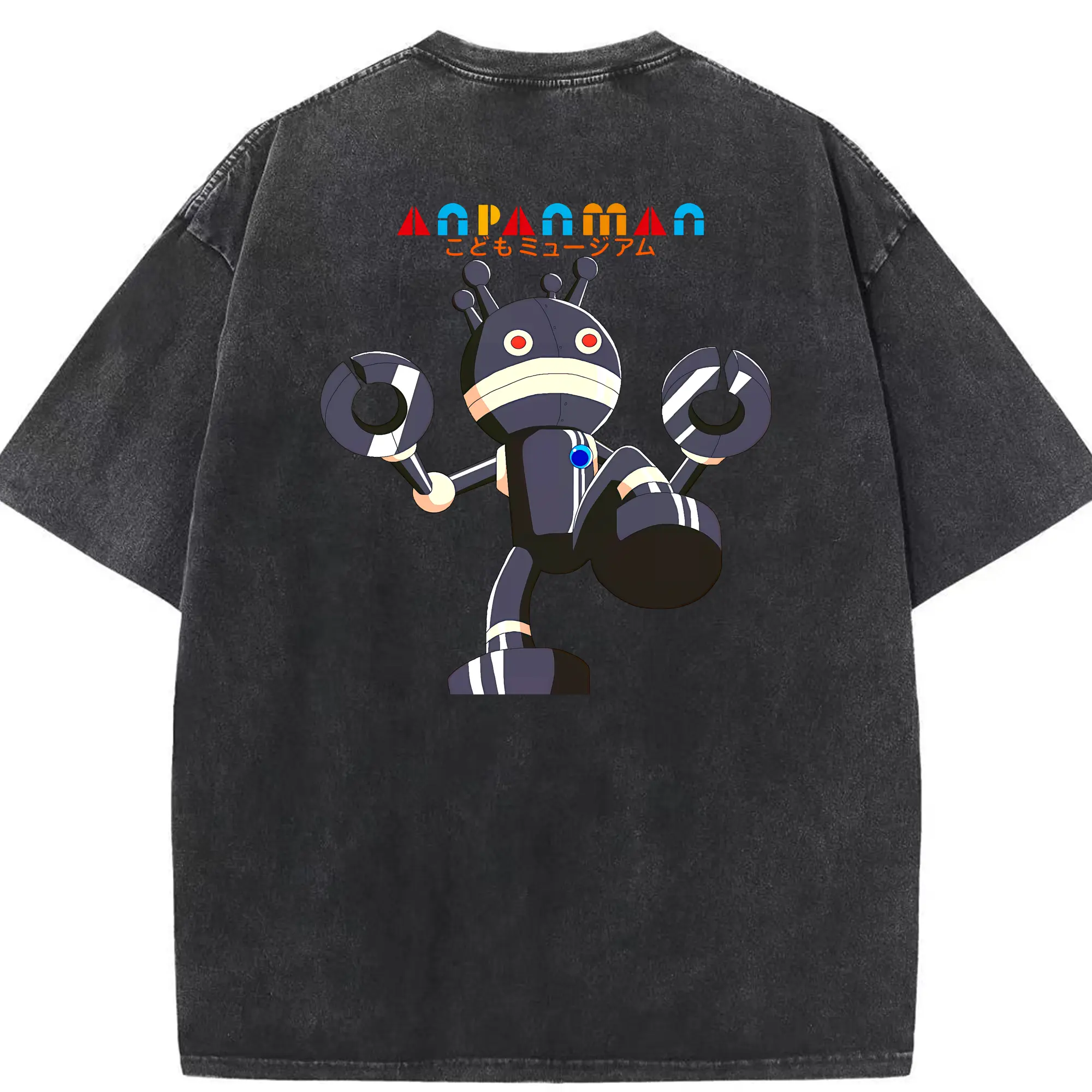 アンパンマン グッズ,だだんだん - 綿100％ ヴィンテージ風 半袖Tシャツ ・ 背面プリント ・ 柔らか肌触り ・ 通気性 快適 ・ スポーツ カジュアル 外出用