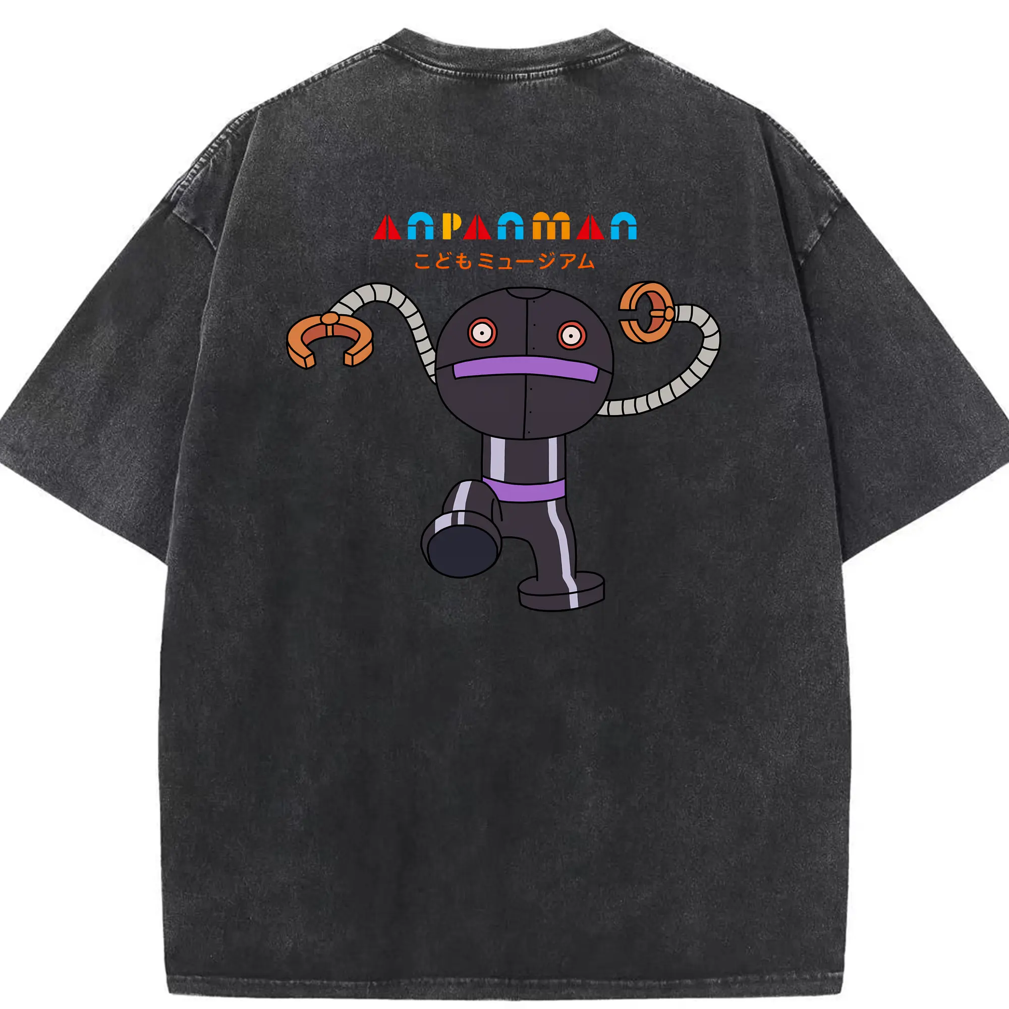 アンパンマン グッズ,だだんだん - 綿100％ ヴィンテージ風 半袖Tシャツ ・ 背面プリント ・ 柔らか肌触り ・ 通気性 快適 ・ スポーツ カジュアル 外出用