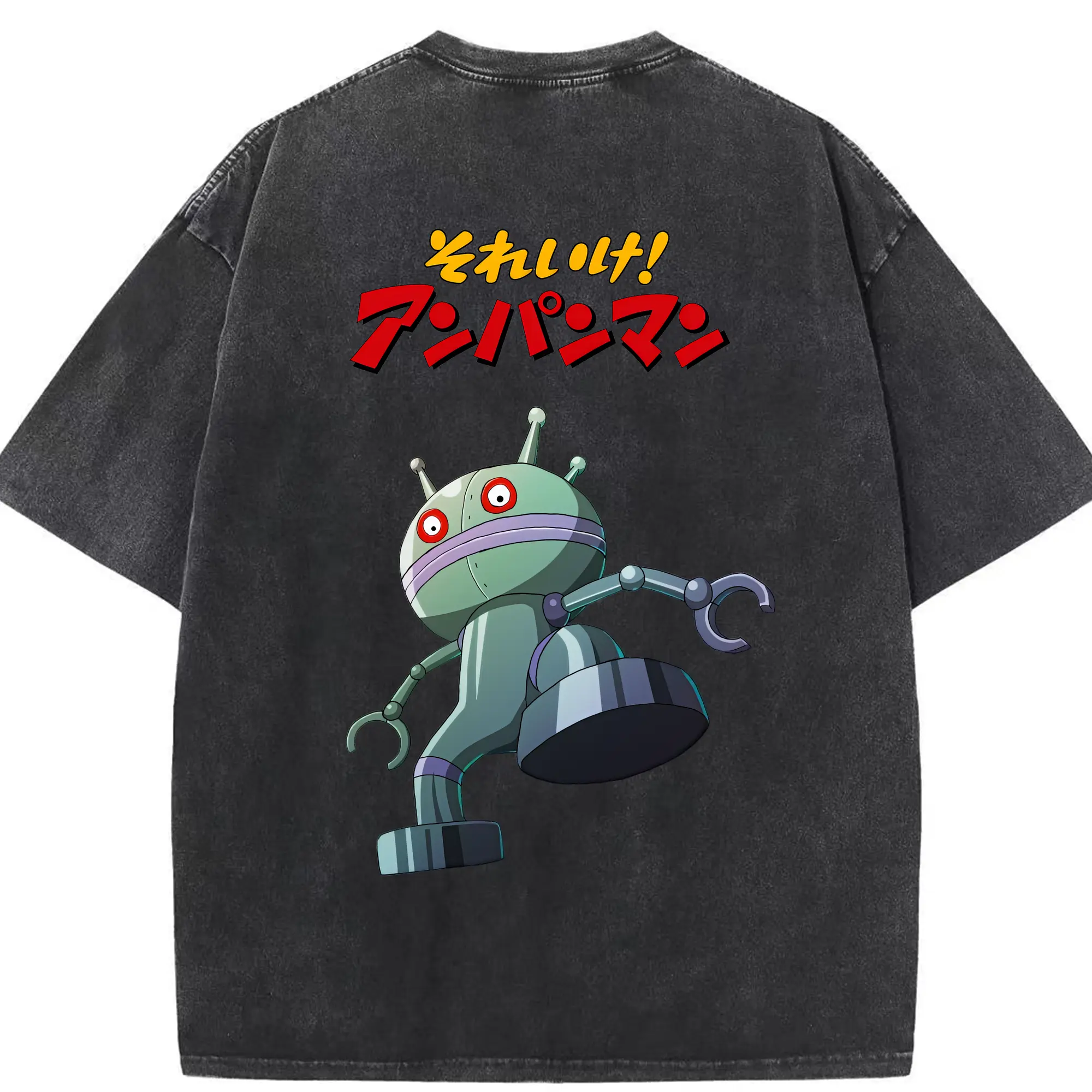 アンパンマン グッズ,だだんだん - 綿100％ ヴィンテージ風 半袖Tシャツ ・ 背面プリント ・ 柔らか肌触り ・ 通気性 快適 ・ スポーツ カジュアル 外出用