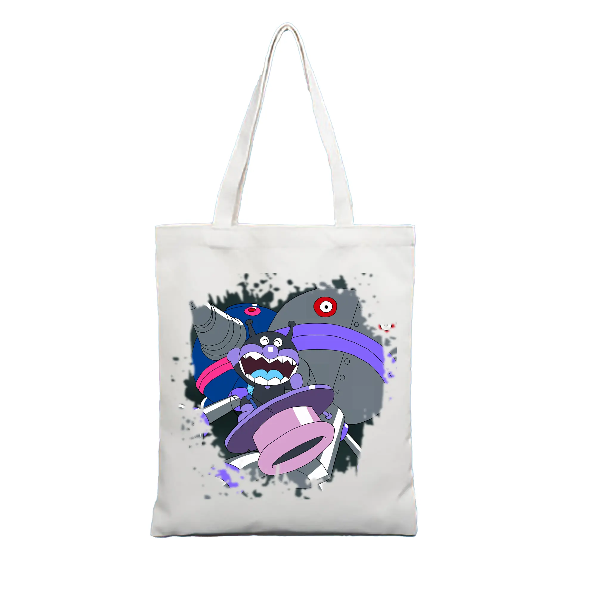 アンパンマン グッズ,だだんだん - 縦型キャンバス手提げバッグ（トートバッグ） ・ キャンバス素材 ・ ショッピング用 ・ 軽量 丈夫 お手入れ簡単